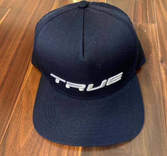 True Hockey Snap Back Hat Navy Blue