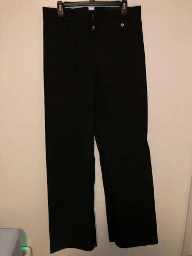 MEN’S US NAVY QUARTERDECK COLLECTION BLACK TROUSERS PANTS 34 Long