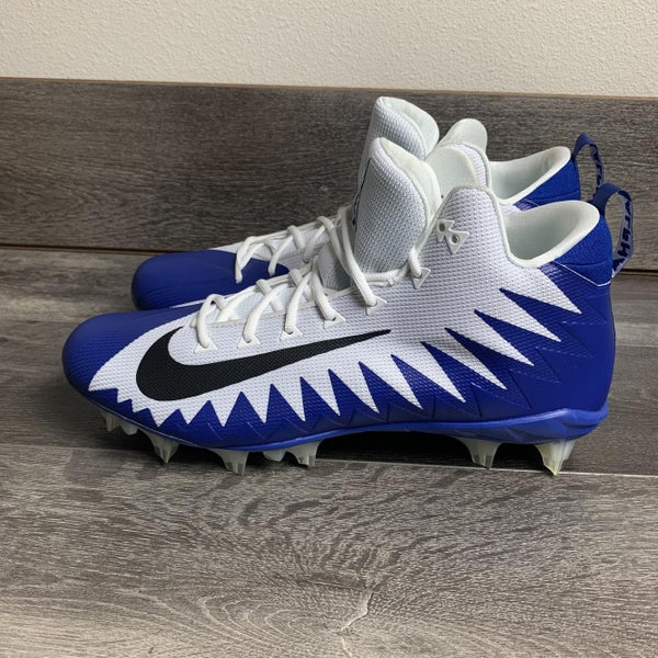 White Men's Molded Cleats Mid Top