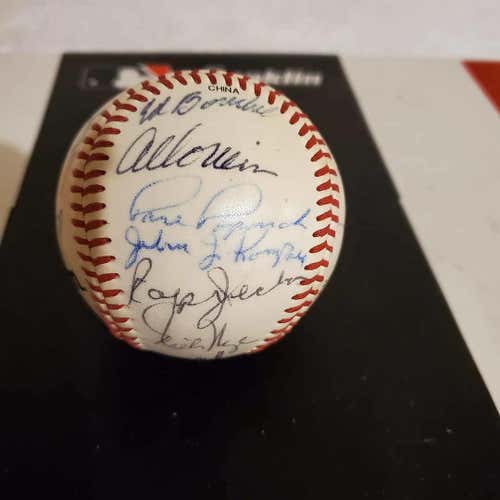 Baseball Autographed by 1950s-60's Chicago Cubs, White Sox & Bears Stars Vintage