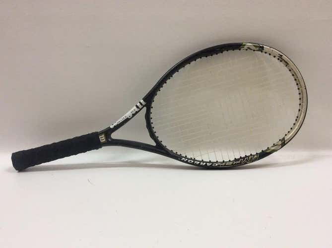 Used Wilson Hyper Carbon Hammer 5.3 4 3 8" Racquet Sports Racquets Tennis