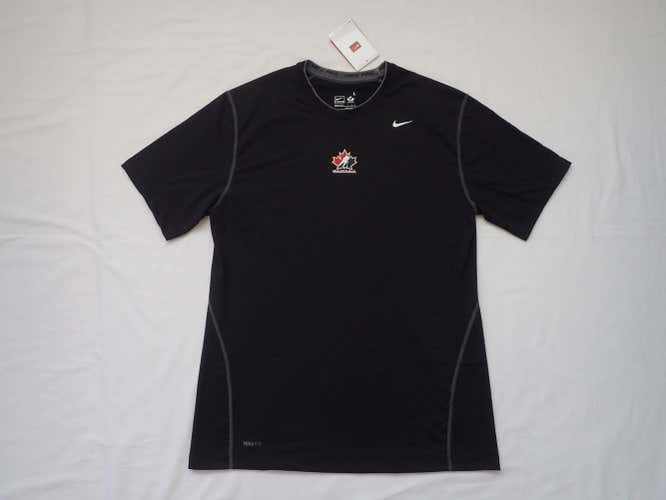 Nike Pro Team Canada Pro Stock Hockey Player Gym Shirt L NEW