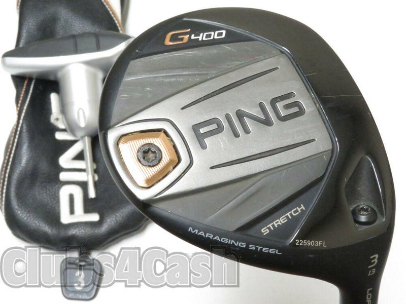 Ping G400 Stretch Fairway 13* 3 Wood TOUR 75 Stiff Flex +Cover