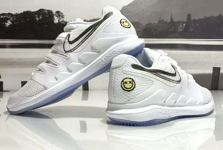 NEW NIKE ZOOM VAPOR X HC Sz 9 WHITE-METALLIC SUMMIT WHITE SHOES AA8030-104
