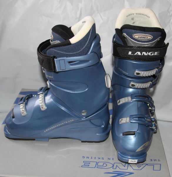 NEW women's Ski boots Lange size mondo 23.5 , US 6 women pair 50 flex NEW