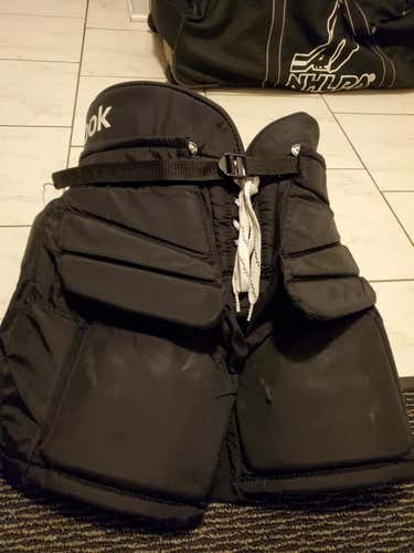 Black Junior Extra Large Reebok 18k Hockey Goalie Pants
