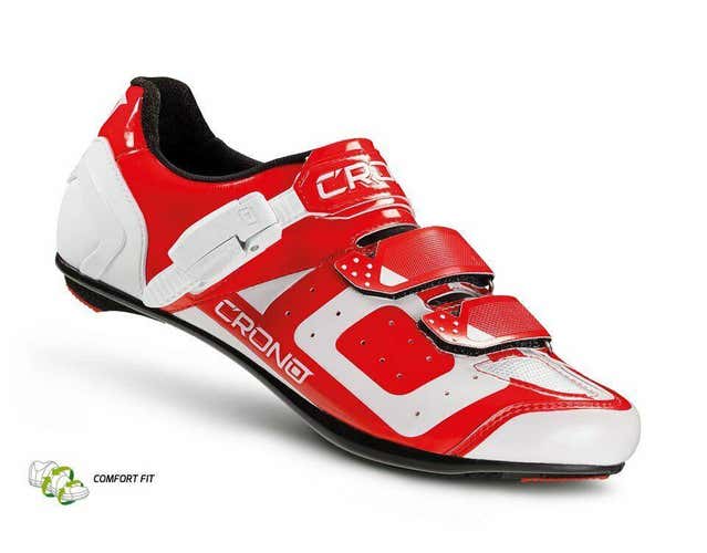 NEW Crono CR3 Road Cycling Shoes - Red (Reg. $200) Italian Sidi Gaerne Giro