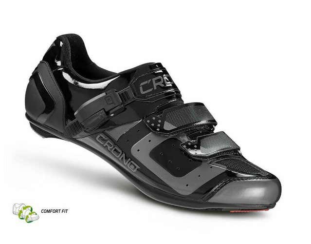 NEW Crono CR3 Road Cycling Shoes - Black (Reg. $200) Italian Sidi Gaerne Giro