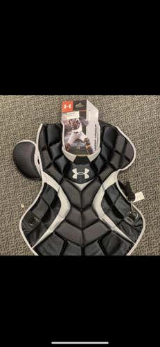 Black Adult Under Armour Catcher's Chest Protector