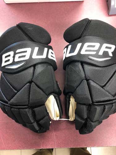 Black New Senior Bauer Vapor 1X Pro Gloves 14" Pro Stock