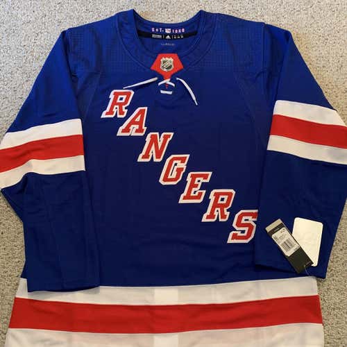NWT New York Rangers Authentic Adidas  Jersey (52) Kaapo Kakko