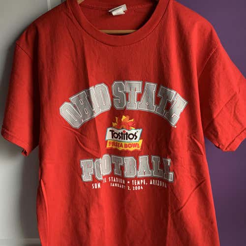 Ohio State Buckeye Football Tostitos Bowl Sz Large Cup Tournament Shirt
