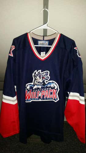 AHL Hartford Wolfpack Extra Large Bauer Hockey Jersey New York Rangers Minor League