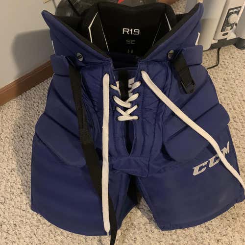 Blue Senior Large CCM Premier R1.9 Hockey Goalie Pants
