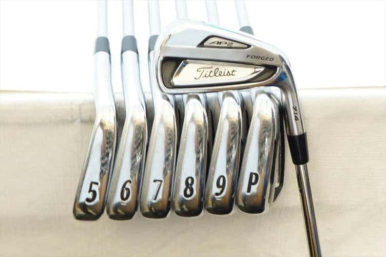 Titleist Ap2 714 Forged Iron Stiff Flex Steel Shaft 4-PW