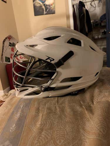 White  R Helmet