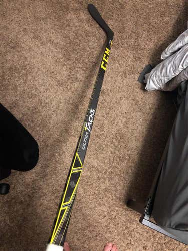 Senior Left Handed Ultra Tacks Toe Pro Stock Hockey Stick