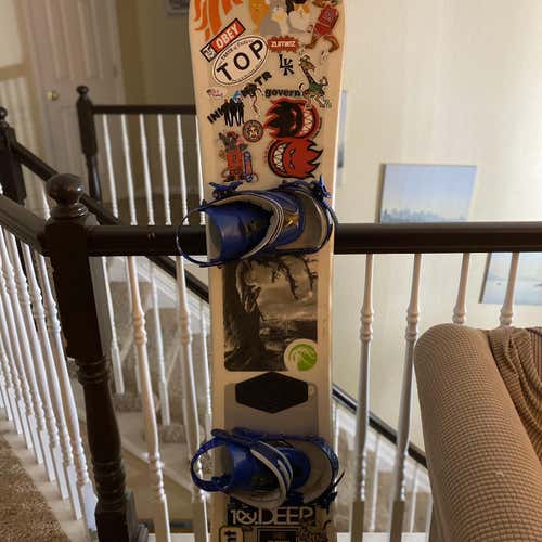 Men's  Ride With Bindings Stiff Flex Directional Snowboard