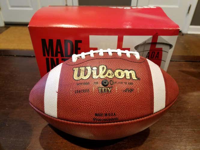 Wilson Football YTD 1300 - NEW - Genuine Leather Youth