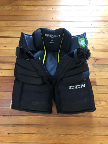 Black Senior Large CCM Premier Pro Hockey Goalie Pants