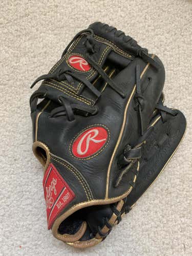 Black Rawlings Right Handed Infield Select Pro Lite Baseball Glove 11.25"