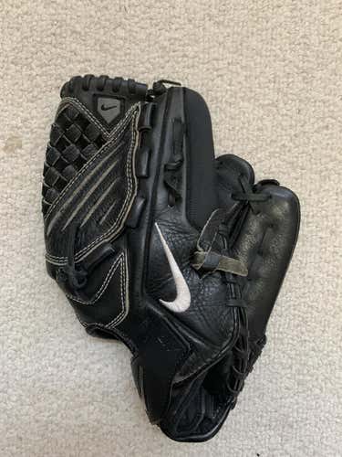 Black High School/College Nike Right Handed Outfield Air Baseball Glove 12"