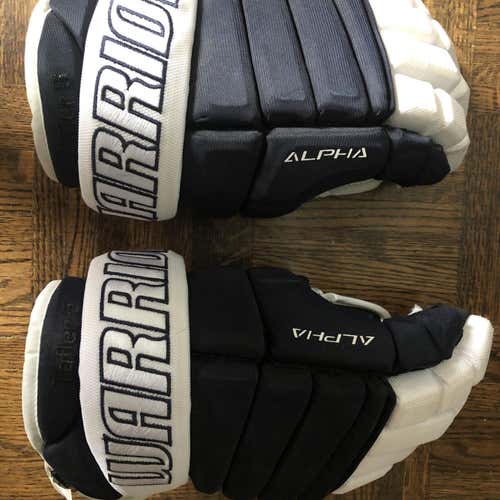 Senior Warrior Alpha Pro Plus 14" Navy Pro Stock Gloves