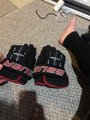 Black Senior Bauer NBHPRO 14" Pro Stock Gloves