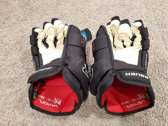 Black New Senior Bauer Vapor 1X Pro Lite Gloves 15"
