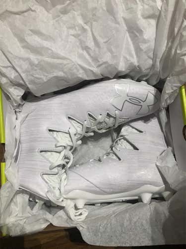 White Men's Molded Cleats High Top