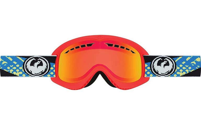 NEW Ionzied !Dragon Alliance DX Ski Snowboard Goggles Future Yellow Red