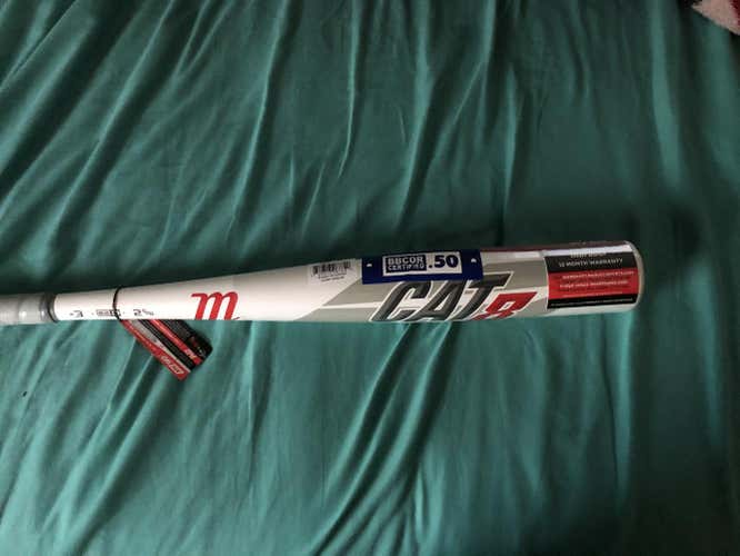 New High School/College BBCOR Certified Marucci Alloy CAT 8 Bat (-3) 28 oz 31"