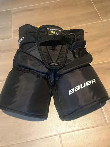 Black Junior Medium Bauer Hockey Goalie Pants