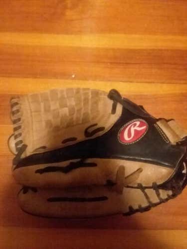 Brown Rawlings Left Handed Outfield Renegade Baseball Glove 12.5"