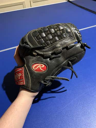 Black High School/College Pitcher's Gold Glove 12" Baseball Glove