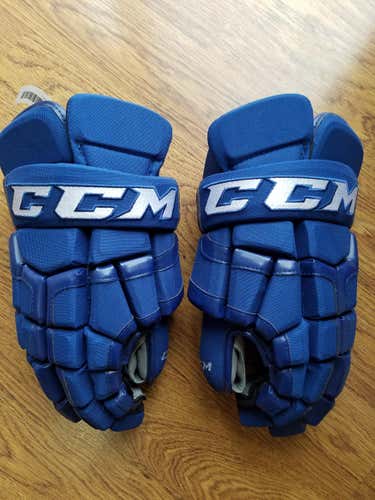 Blue New Senior CCM HG55XP Gloves 14" Pro Stock