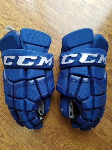 Blue New Senior CCM HG55XP Gloves 14" Pro Stock