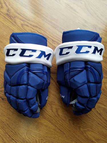 Blue New Senior CCM HG12XP Gloves 13" Pro Stock Toronto Maple Leafs
