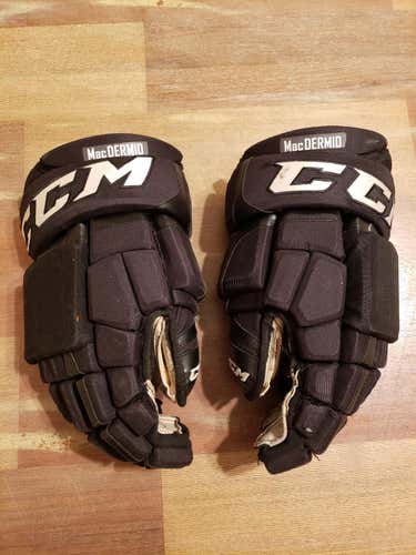 CCM 15" LA Kings/Ontario Reign Pro Stock Gloves With Shot Blockers