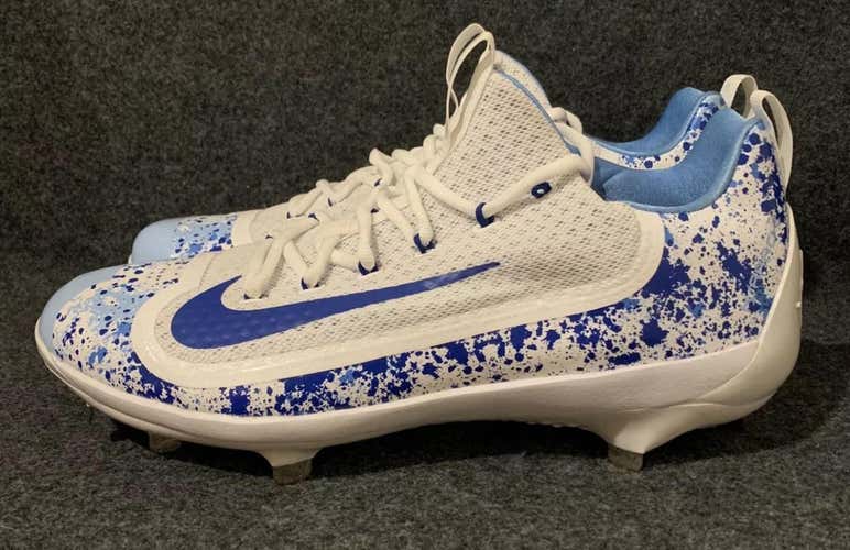 Men’s Nike Air Huarache 2KFilth Elite Low Blue Baseball Cleats 942051-144   Size 12