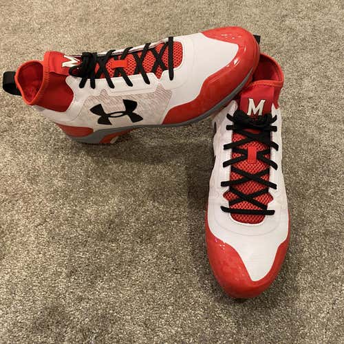 University of Maryland Under Armour Baseball Cleats Size 12