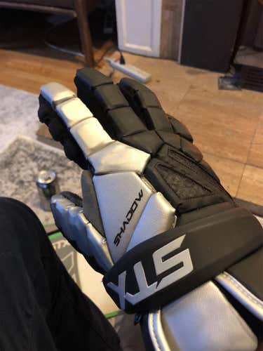 Black  STX Shadow 13" Lacrosse Gloves