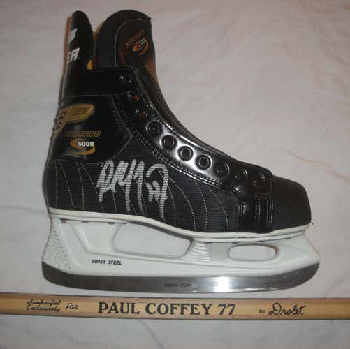 PAUL COFFEY BAUER SUPREME 5000 7.5 E/A NEW AUTOGRAPHED HARTFORD WHALERS MADE IN CANADA