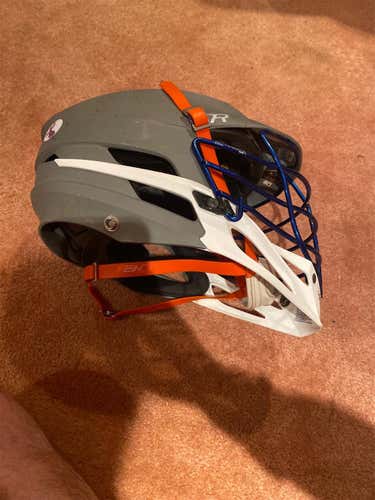 Matte Grey, Blue Chrome Mask Cascade R