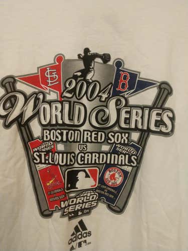 2004 World Series XL Adidas New Adult Men's Extra Large Shirt. St Louis vs Red Sox