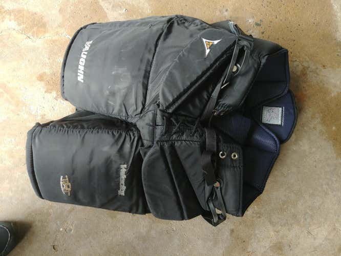 Black Senior Extra Large Vaughn v6 2000 pro Hockey Goalie Pants