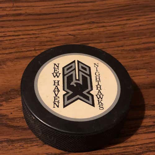 New Haven Nighthawks AHL Vintage Hockey Pucks