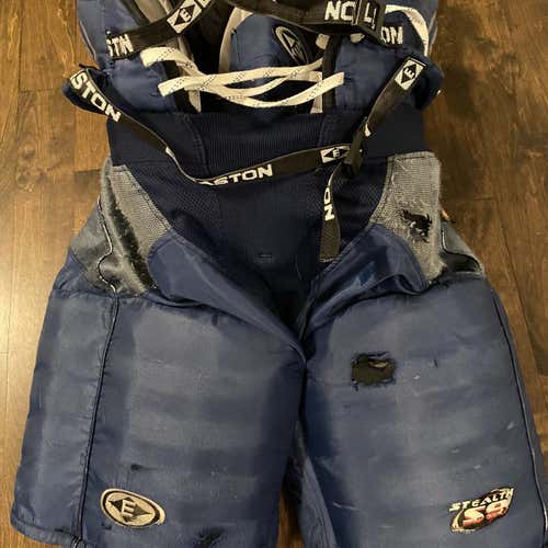 Blue Senior Large Easton Stealth  Hockey Pants