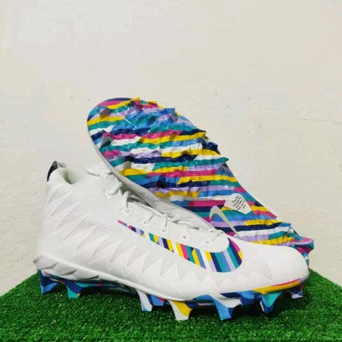 Nike Alpha Menace Pro Crucial Catch White Football Cleats AV4101-100 Size 14