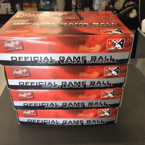 New Rawlings 4 Dozen Official Minor League Baseballs